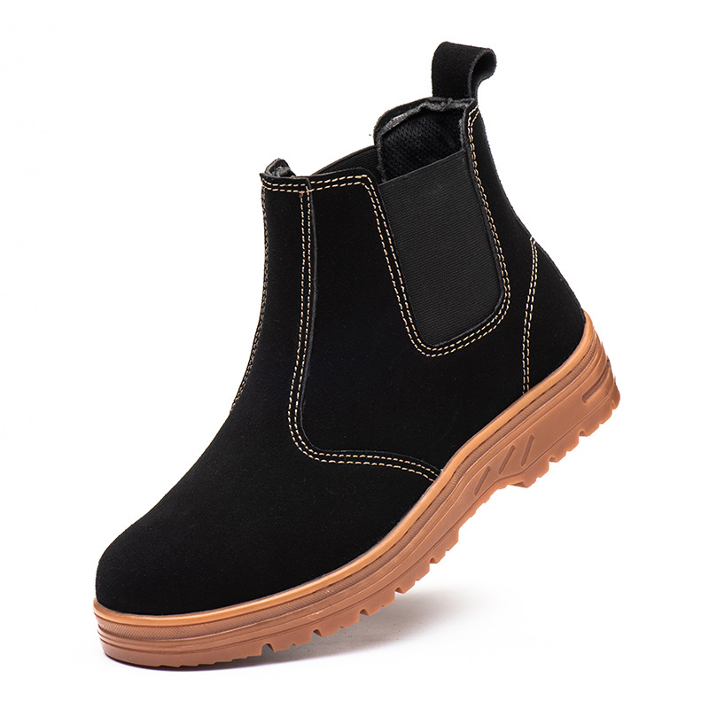 Chelsea Boots Suede - men fashion steel toe cap working