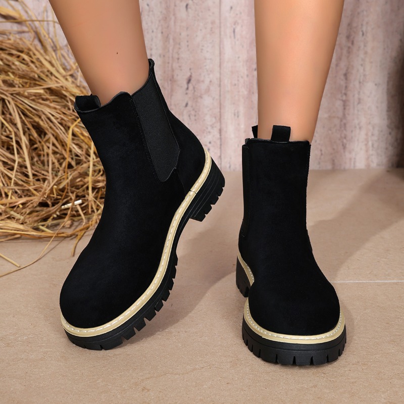 Hot Sale Women Lug Sole Chelse - Chelsea Boots Suede review and price