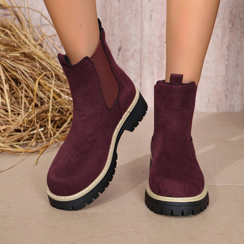 Hot Sale Women Lug Sole Chelse - Chelsea Boots Suede review and price