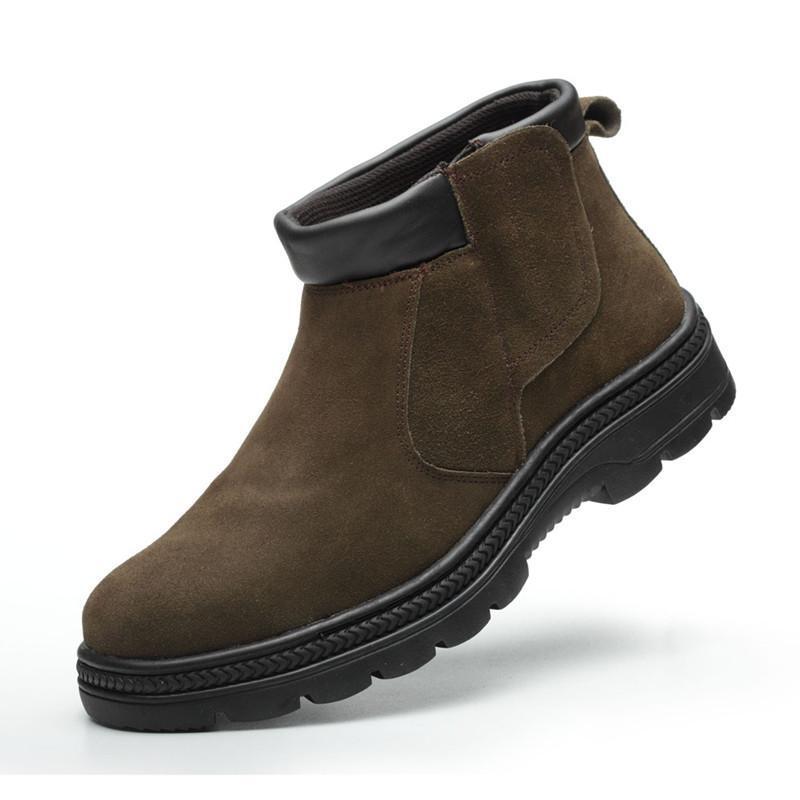 men casual safety boots cow su - Chelsea Boots Suede review and price