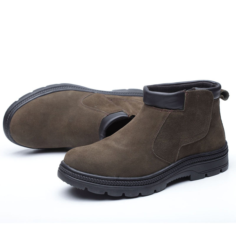 men casual safety boots cow su - Chelsea Boots Suede review and price