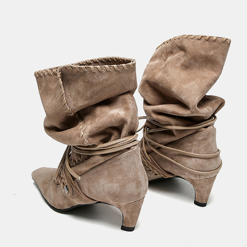 Liyke Autumn Winter Brown Sued - Chelsea Boots Suede review and price