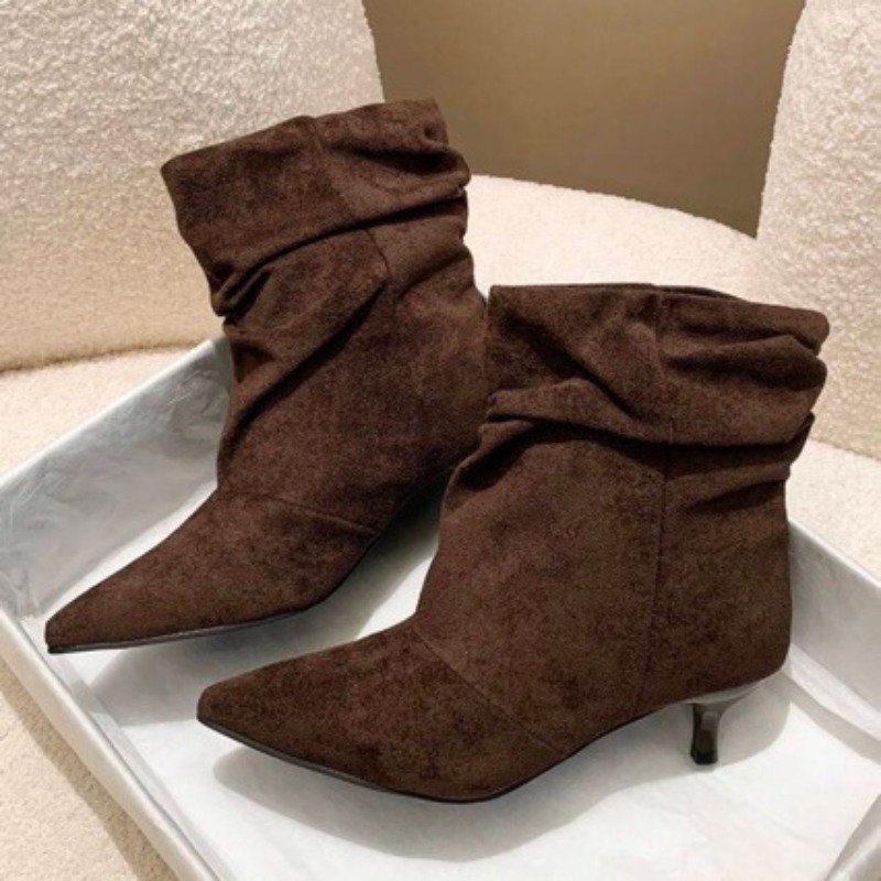 Brown Retro Elegant Designer A - Chelsea Boots Suede review and price